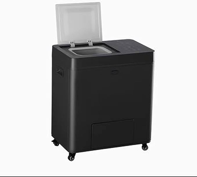 Kitchen Compost Bin, Kitchen Indoor Compost Bin , Smart Waste Kitchen Composter, Electric Composter with Single Button Design, Auto Food Cycler Kitchen Waste Disposer ,Indoor Compost Bin with Lid