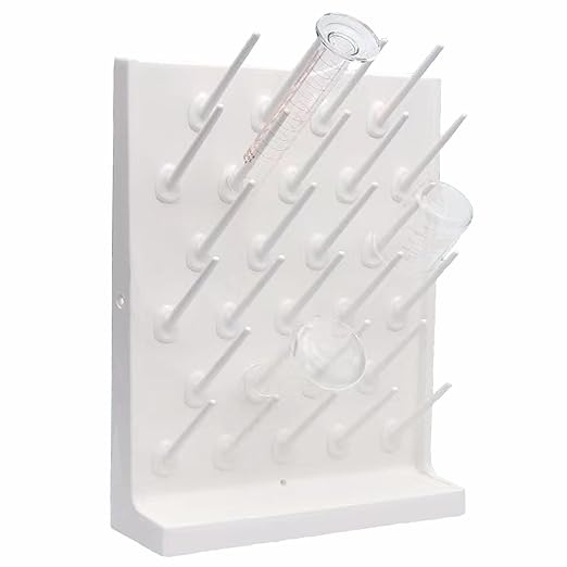 Wall Mounted Drying Rack 27 Pegs Lab Drying Draining Rack Cleaning Equipment Bench-top Laboratory Glassware