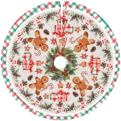 Christmas Tree Skirts Printed Tree Skirt 48" Gorgeous Xmas Holiday Party Ornaments Keepsake Gift