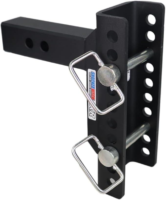 Shocker XR Adjustable Drop Hitch, Fits 2" Hitch Has 2-5/16"Ball 0-9" Drop