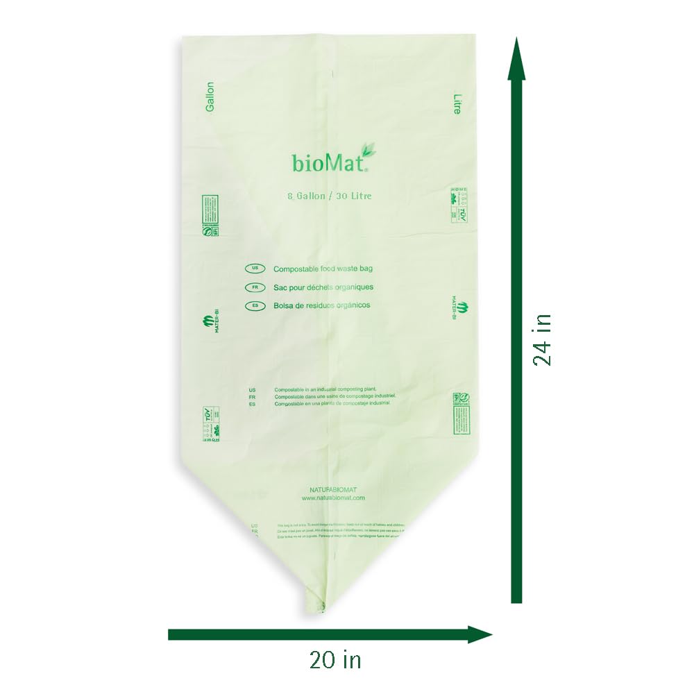8 Gallon Compostable Food Scrap Bags (10 Count)