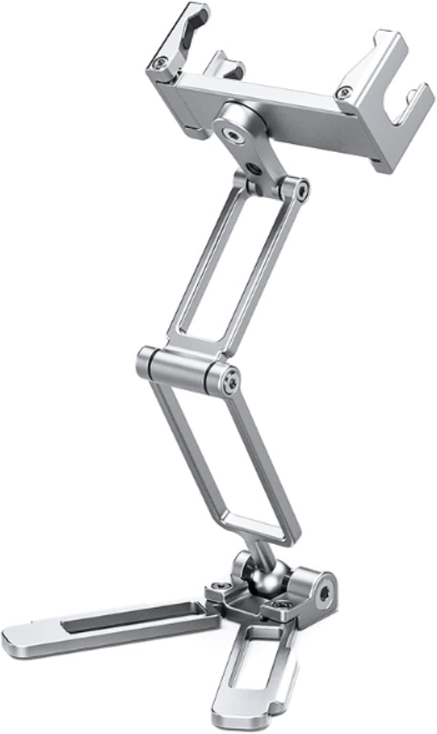 LEOFOTO PS-4 Silver Ultra Compact & Lightweight Smartphone Clamp / Holder / Video / Selfie Stand / Easel Arca / RRS Compatible
