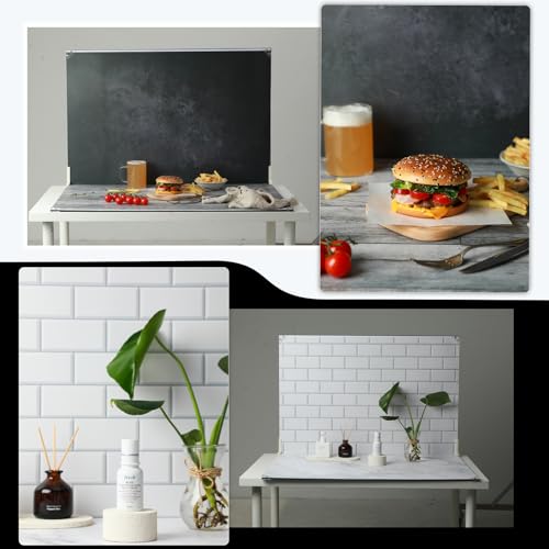 Photo Backdrop Board, 10Pcs 20Patterns Product Photography Backdrops for Food, Background Table Top Small Shooting Kit (XL Size 23x35in), MDAOCRY