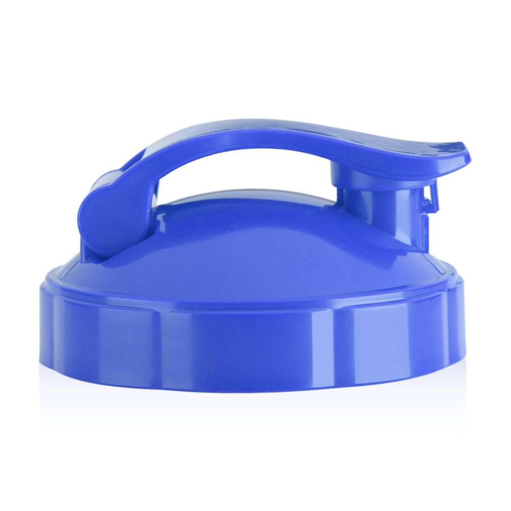 Generic Flip Top To Lid, Replacement Part Seal Flip Top Lid for 600W 900W Juicer Bottle or Blender, Replacement Cup To Lid with Seal (Blue), Genericdv7ezno1uf-03