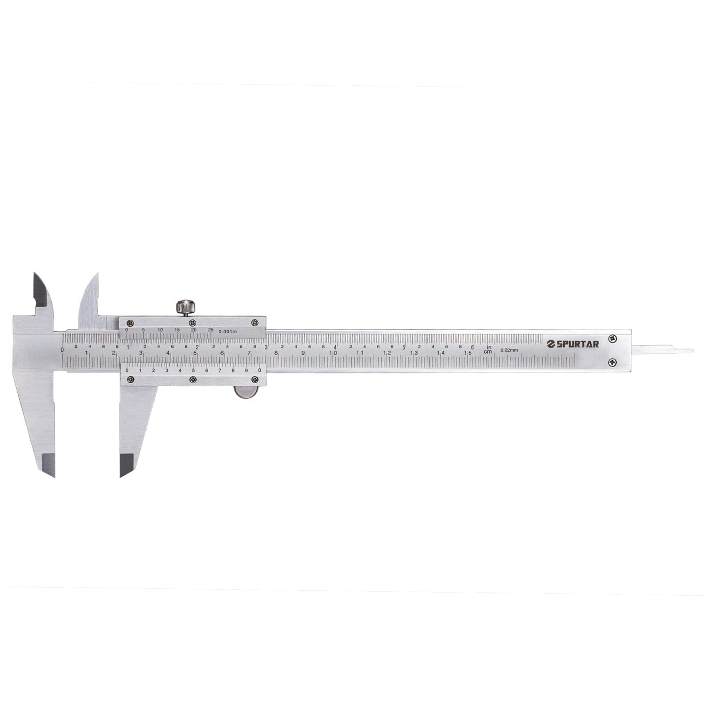 Spurtar Vernier Caliper Measuring Tool 6", 0-6Inch/0-150mm Manual Non Digital Calipers, 0.001"/0.02mm High Precision Durable Micrometer