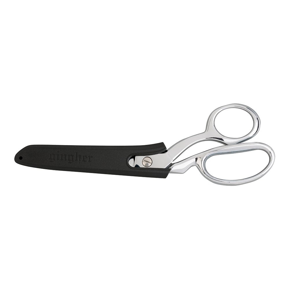 Gingher 8-Inch Micro-Serrated Edge Knife Edge Dressmaker's Shears, Blunt Tip