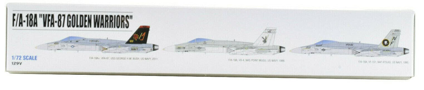 Premium Hobbies F/A-18 VFA-87 Golden Warriors 1:72 Scale Plastic Model Airplane Kit 129V