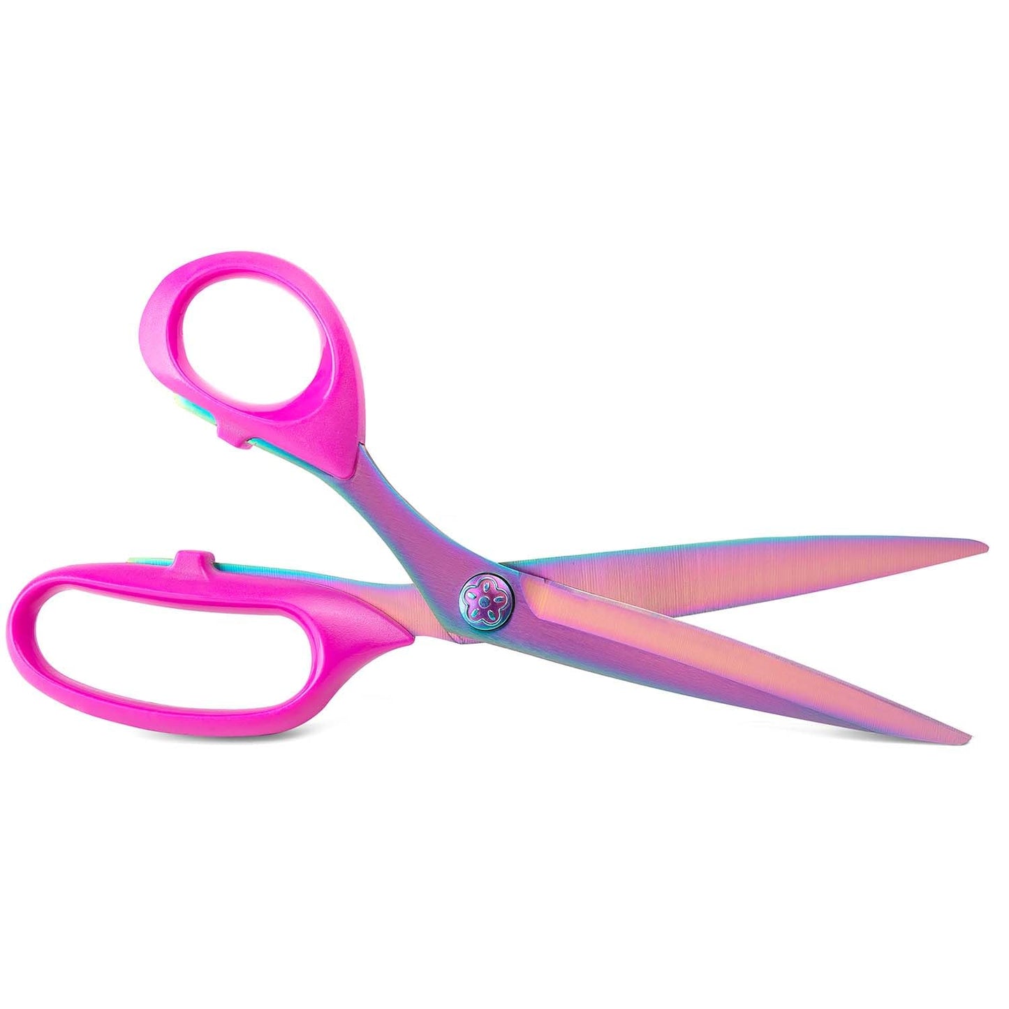 Left Handed Sewing Scissors for Fabric Cutting, Professional Sharp Heavy Duty Titanium Coating Forged Stainless Steel Multi-Purpose Shears for Leather, Dressmaking, Tailoring, Quilting, Office, 9 inch