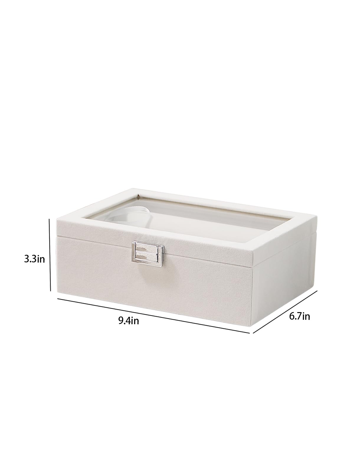 Kanwoder Bracelet Holder Organizer Box, Jewelry Storage Case with 2 Rods, Bangle Watch Display Tray for Women Girls (Beige)