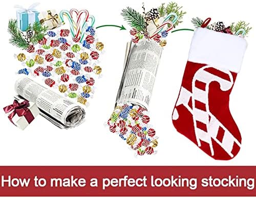 Christmas Stockings, Cute Christmas Stocking Christmas Tree Ornament Gift Bag, Christmas Fireplace Pendant, for Family Xmas Tree Party Holiday Decoration Gift (Crutch)