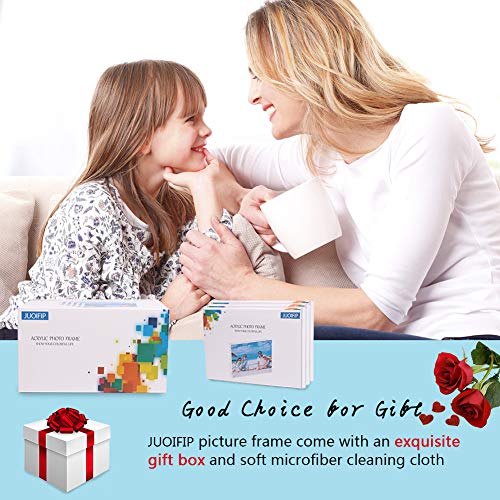 Acrylic Photo Frame 5x7-3 Pack Clear Double Sided Magnetic Picture Frameless Desktop Display with Photo Frame Support Stand Best Gift for Family, Baby, Document Photo Frames- Free Soft Microfiber - size: 5x7"-3