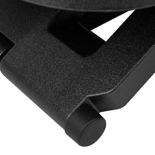 Mind Reader Foot Rest, Under Desk at Work, Ergonomic, Height Adjustable, Office, Plastic, 17"L x 13"W x 6.25"H, Black