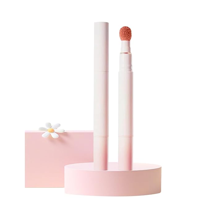 Cushion Lip Powder Cream, Matte Lip Cream - Long-Lasting & Smooth Skin, Non-Drying, Moisturizing Non-Fading Lipstick, CreaM Velvet Finish, Lightweight (N12 Nude apricot)