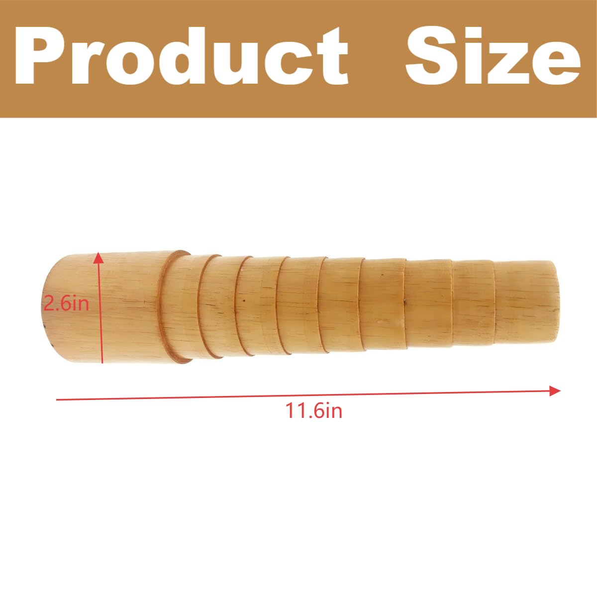 Professional Wooden Bracelet Mandrel & Sizer Tool - Step-Design Adjustable Bangle Sizing Tool for Precise Measurements, Ideal for Bracelet Making, Wire Wrapping, and Jewelry Crafting with Durability