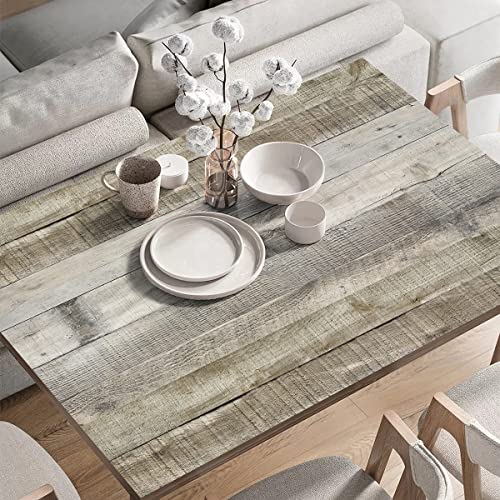 Livebor Light Gray Wood Contact Paper Peel and Stick Wallpaper 17.7”x 236.2” Wood Wallpaper Peel and Stick Shiplap Contact Paper Wood Plank Self Adhesive Wallpaper Distressed Wood Wall Paper - color: Light Gray, size: 17.7" x 236.2"