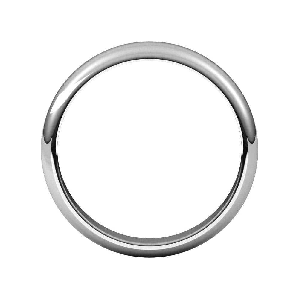 Sonia Jewels Solid 925 Sterling Silver 4mm Wedding Band Ring Mens Heavy Thick Classic Plain Traditional - Size 10
