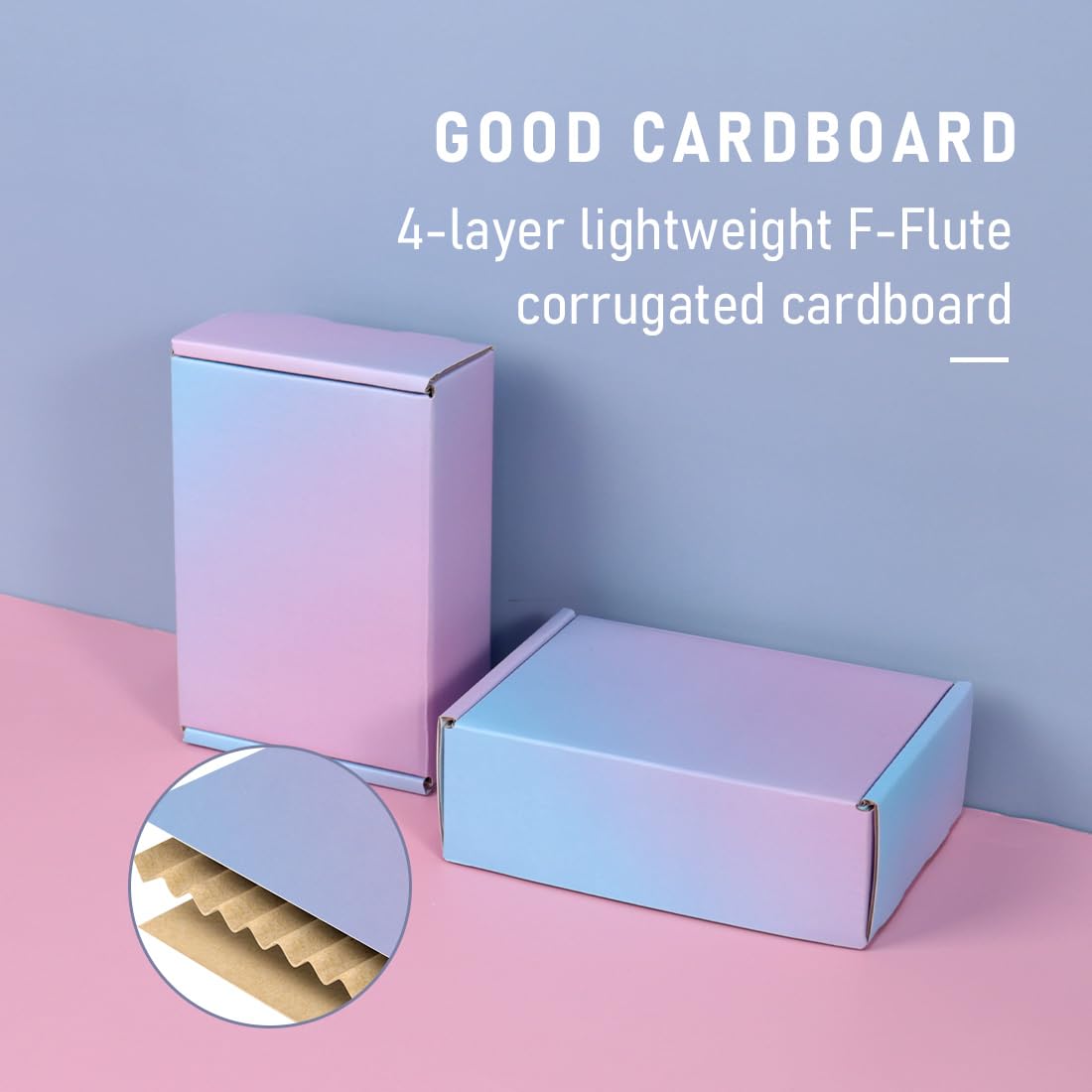 DERZIFUN 6x4x2 Inch Small Shipping Boxes for Small Business, 30 Pack Purple Mailing Boxes Corrugated Cardboard Mailer Gift Packaging Box