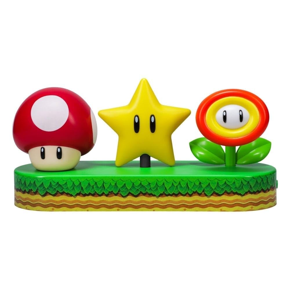 Paladone Super Mario Icon Light - Officially Licensed Mario Brothers Free Standing Desk Light, Gaming Room Decor and Merchandise for Boys and Girls, Nightlight Gift Accessory for Bedroom