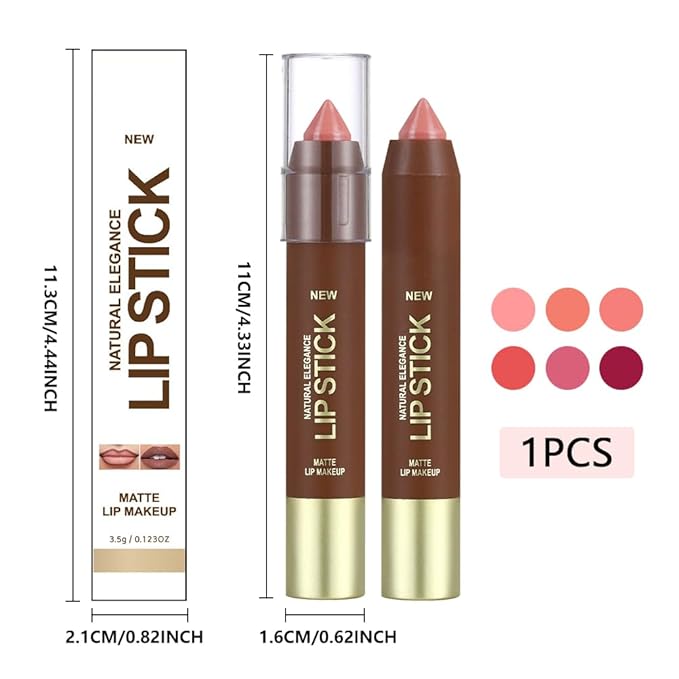 Rose Pink Matte Lipstick Crayon for Women, 24 Hour Lipstick Lip Liner Pencil Long Lasting Waterproof Smudge Proof, Vegan & Cruelty-Free, Neutral lip liner marker Easy Application Full Coverage B01#