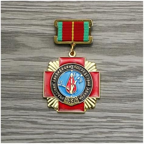 Soviet Medal Ukraine Chernobyl Nuclear Power Plant Explosion Medal Replica Badge(A)