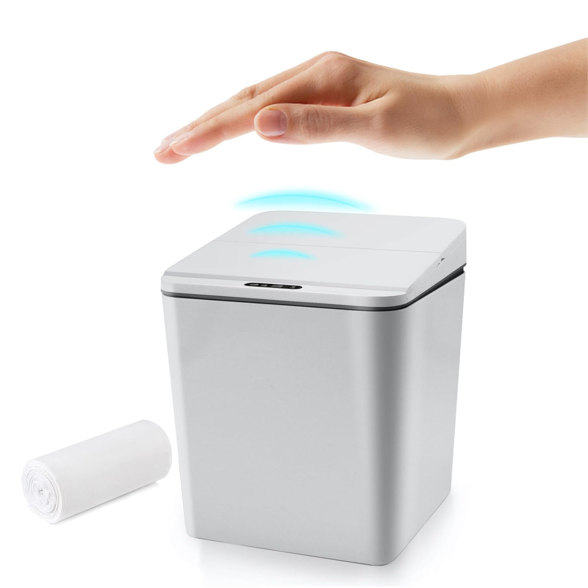 Automatic Small Countertop Trash Can with Lid