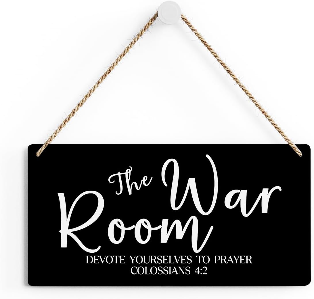 Black Decor Rustic War Room Decor Christian Bible Verse Wood Decoration Sign Regalos Cristianos Para Mujer Scripture Printed Wood Sign Wall Art Religious Gifts Faith Based Gifts