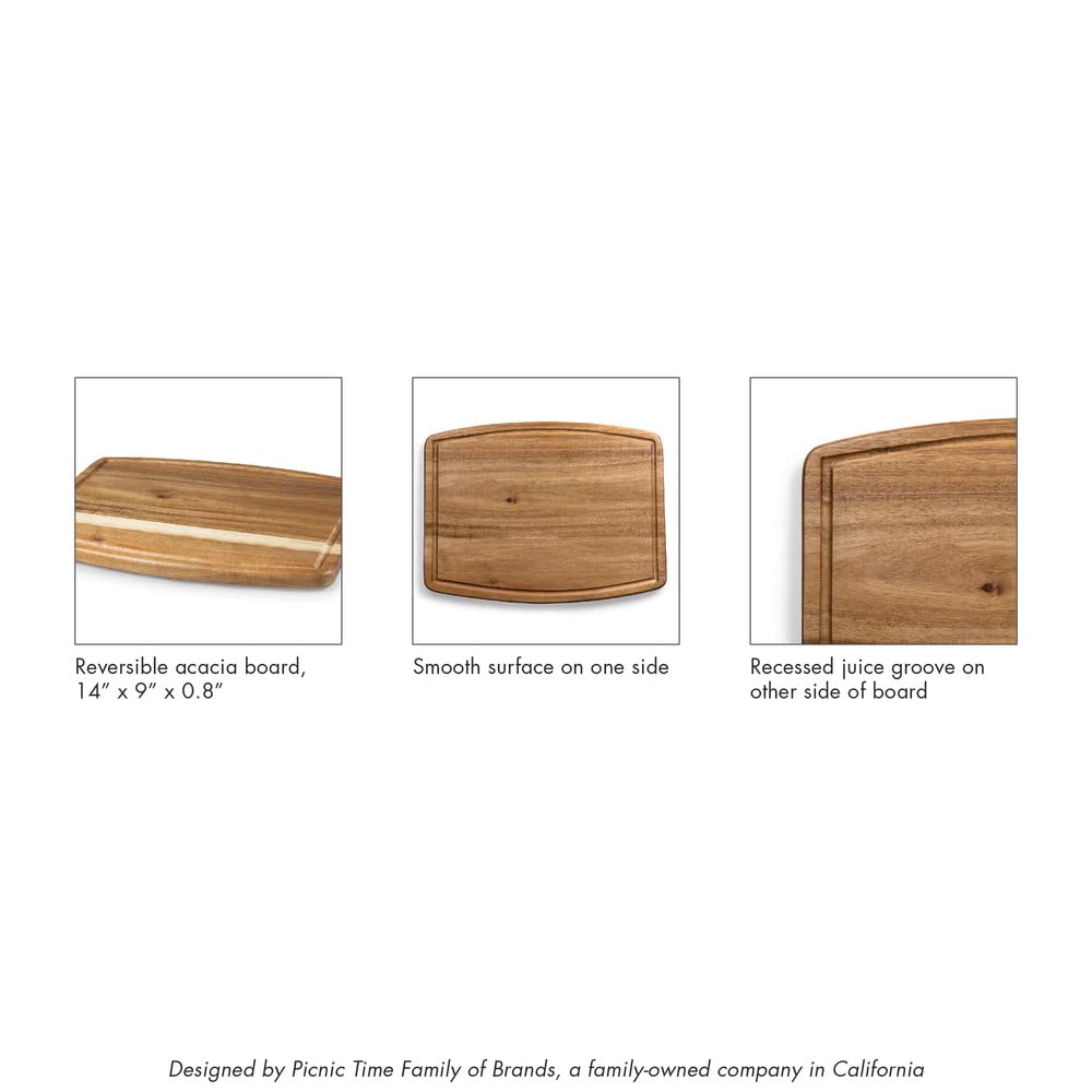 PICNIC TIME Disney Nightmare Before Christmas Ovale Acacia Cutting Board, Serving Board, Charcuterie Board, (Acacia Wood)