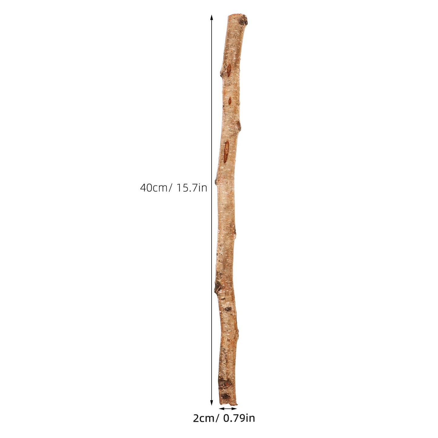 Natural Birch Wood Sticks 15.75 Inch Craft Sticks for DIY Projects Home Decoration Floral Arrangements and Holiday Crafts 6Pcs