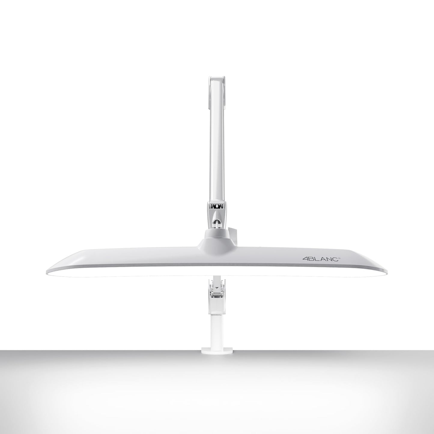 4BLANC Pro Nail Lamp for Nail Technicians, RG0 Eye-Caring Professional Desk Lamp, Advanced UV Filtering, Flicker-Free, CRI 93+, 30W, Clean Desk Mount or Clamp, Remote Ready