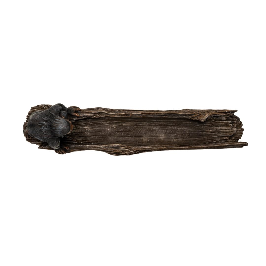 Pacific Giftware Sasquatch Bigfoot Gorilla Ape on Log Incense Stick Burner Holder for Nature Inspired Driftwood Design Aromatherapy Polyresin Home Decor 3.5" H