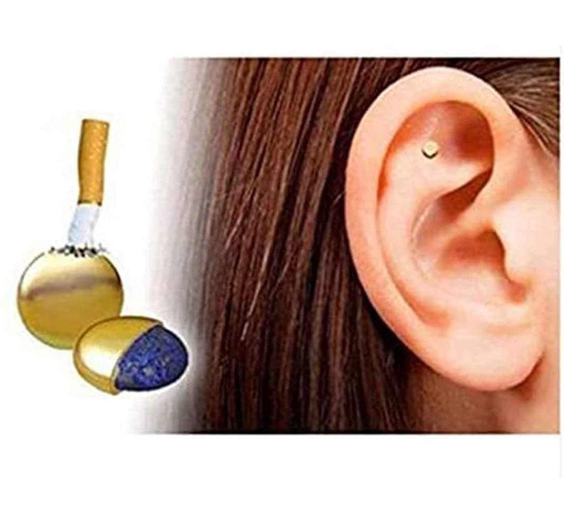 Koguxuix 2PCS Magnetic Therapy Quit Stop Smoking Smoke Magnet Magnetic Therapy Ear Auricular Loss Weight Acupressure for Women Men