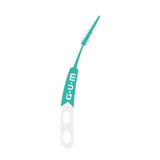 GUM Soft-Picks Advanced, Easy to Use Dental Picks for Teeth Cleaning and Gum Health, Disposable Interdental Brushes with Convenient Carry Case, Dentist Recommended Dental Picks, 60ct (3pk)