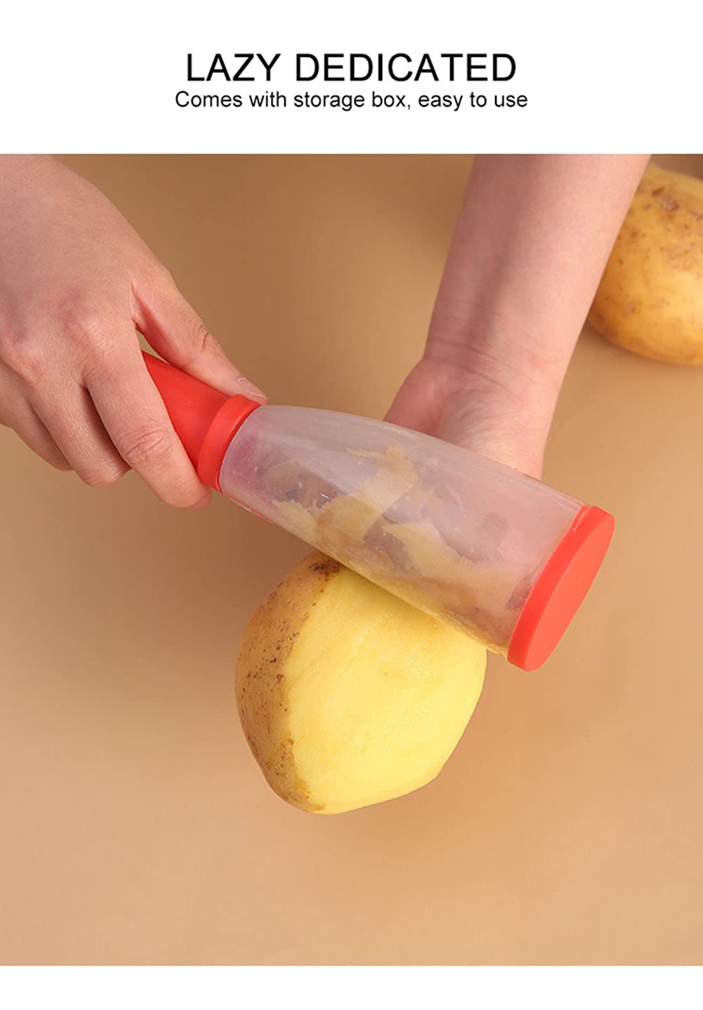 Multifunctional Storage Type Peeling Knife Peeling Knife With Storage Tube Peeler Peeling Apple Supplies Household Peeling Knife