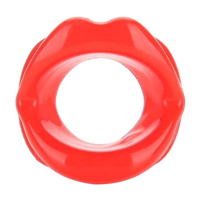 Lip Trainer,ANGGREK 1 Silicone Face Lifting Oral Exerciser Mouth Muscle Tightener Tightening Anti-Wrinkle Tool Red(red)