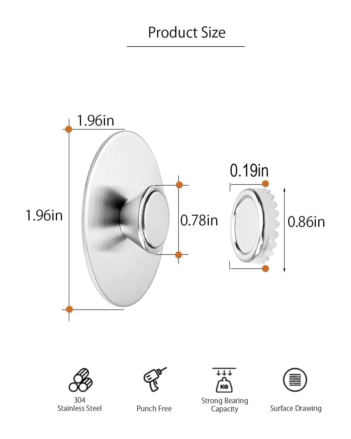2Pcs Magnetic Soap Savers for Bar Soap