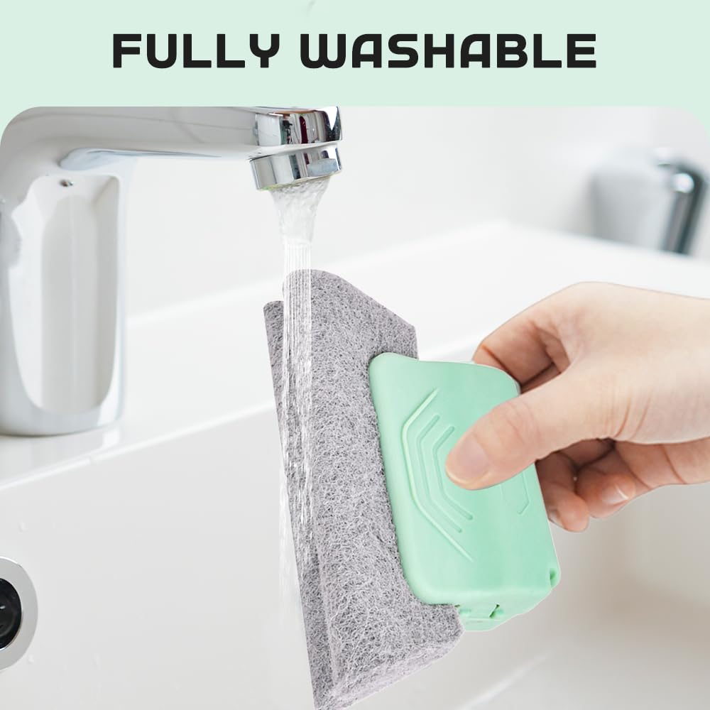 Magic Window Track Cleaner, 2025 New Groove Cleaning Brush Tools Set, Hand-held Window Track Cleaner Brushes Tools for Window lides Gaps Tile Lines Shutter Car Vents (Mix, 3PCS)
