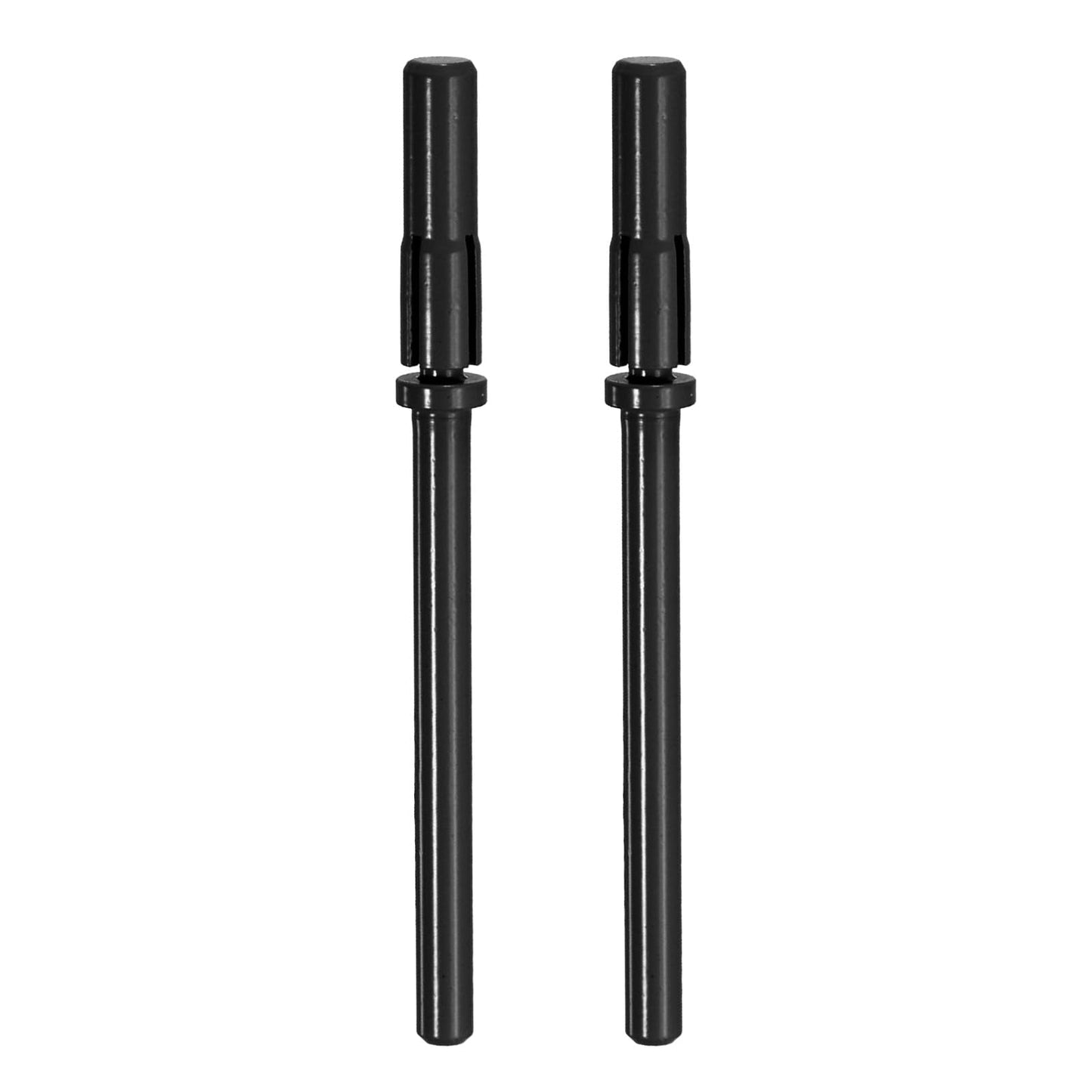 HARFINGTON 2pcs Small Mandrel Bit for Sanding Band Nail Drilling, 3mm (1/8") Mini Stainless Steel Nail Sander Drill Bit for Electric Drill File Machine, Manicure Nail Tool, Black