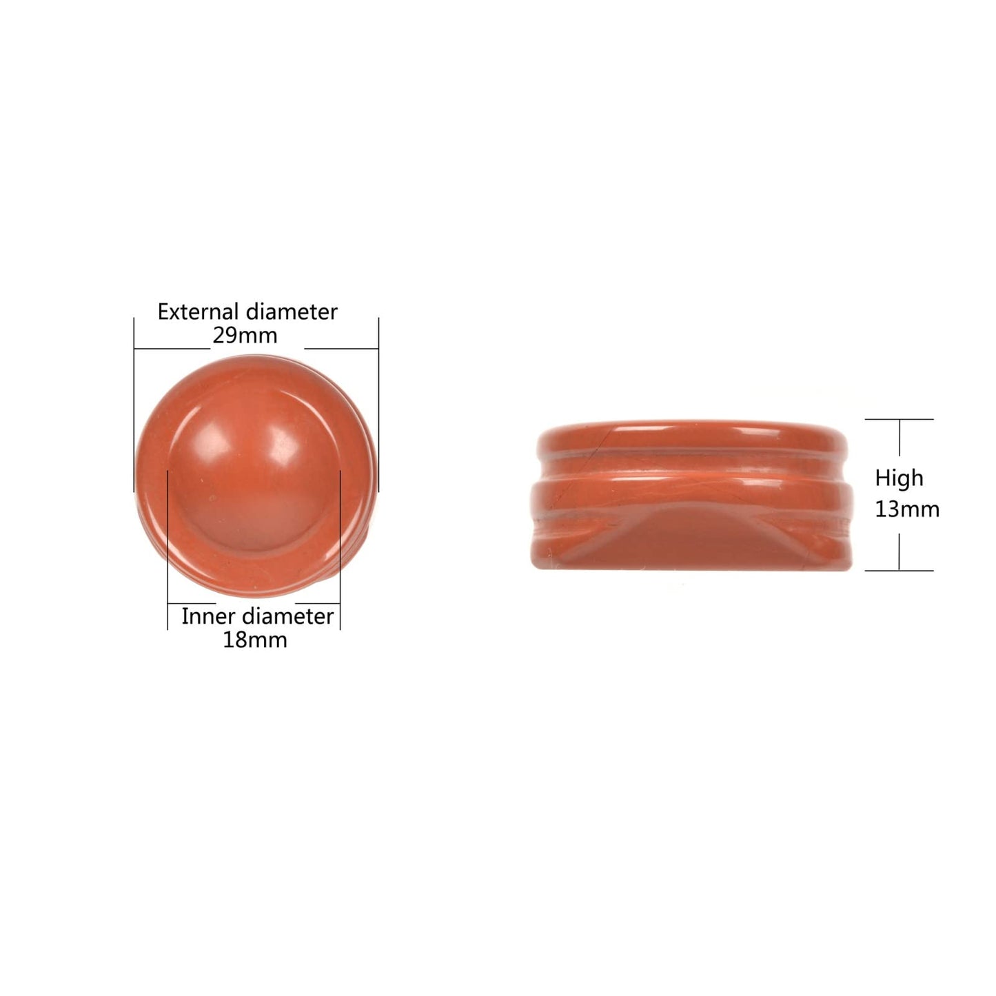 Justinstones Natural Red Jasper Gemstone Egg Crystal Healing Chakra Meditation Home Office Decor Stone with Stone Stand