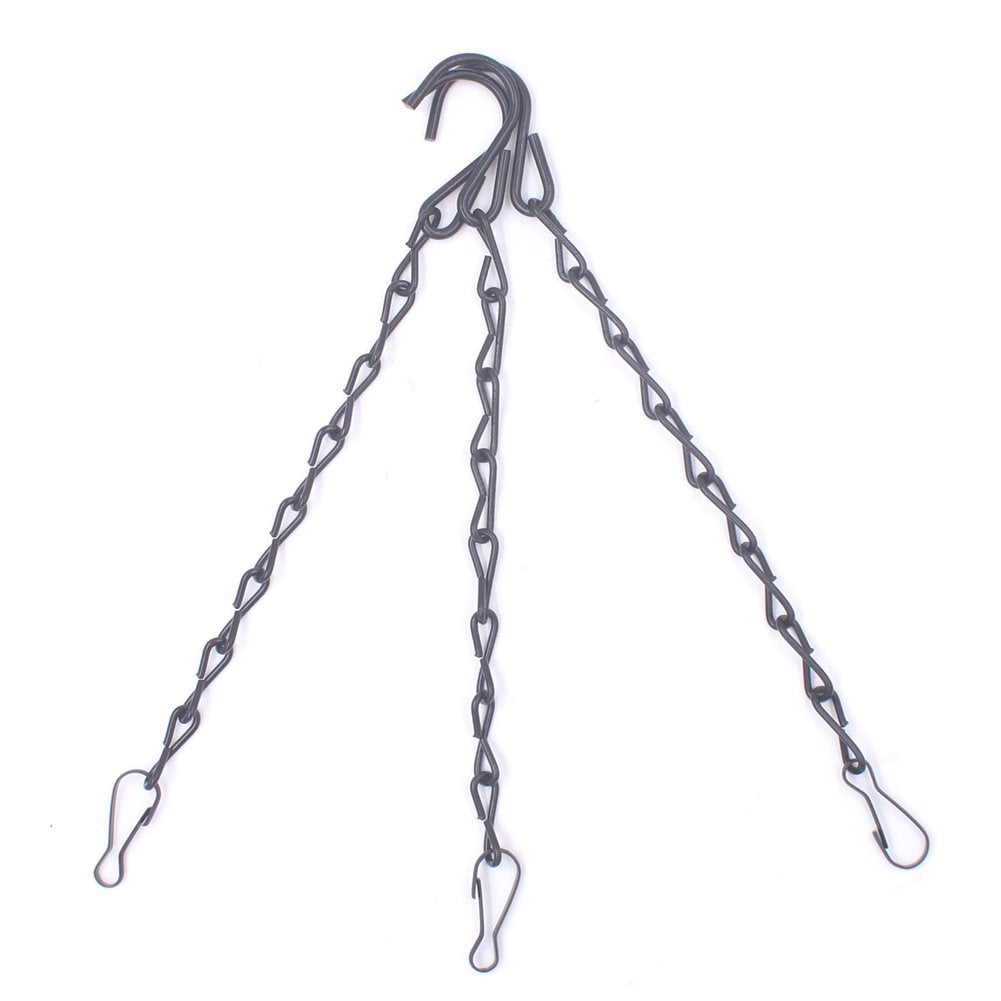 HAZOULEN Black Hanging Chains for Bird Feeders, Lanterns, Planters and Decorative Ornaments, 12 Pack, 10-Inches