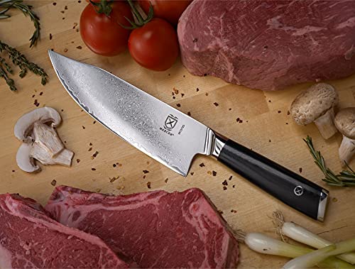 Mercer Culinary M13795 Premium Grade Super Steel, 8-Inch The Hunter Chef's Knife, G10 Handle - style: The Hunter Chef's Knife G10 Handle 8 Inch