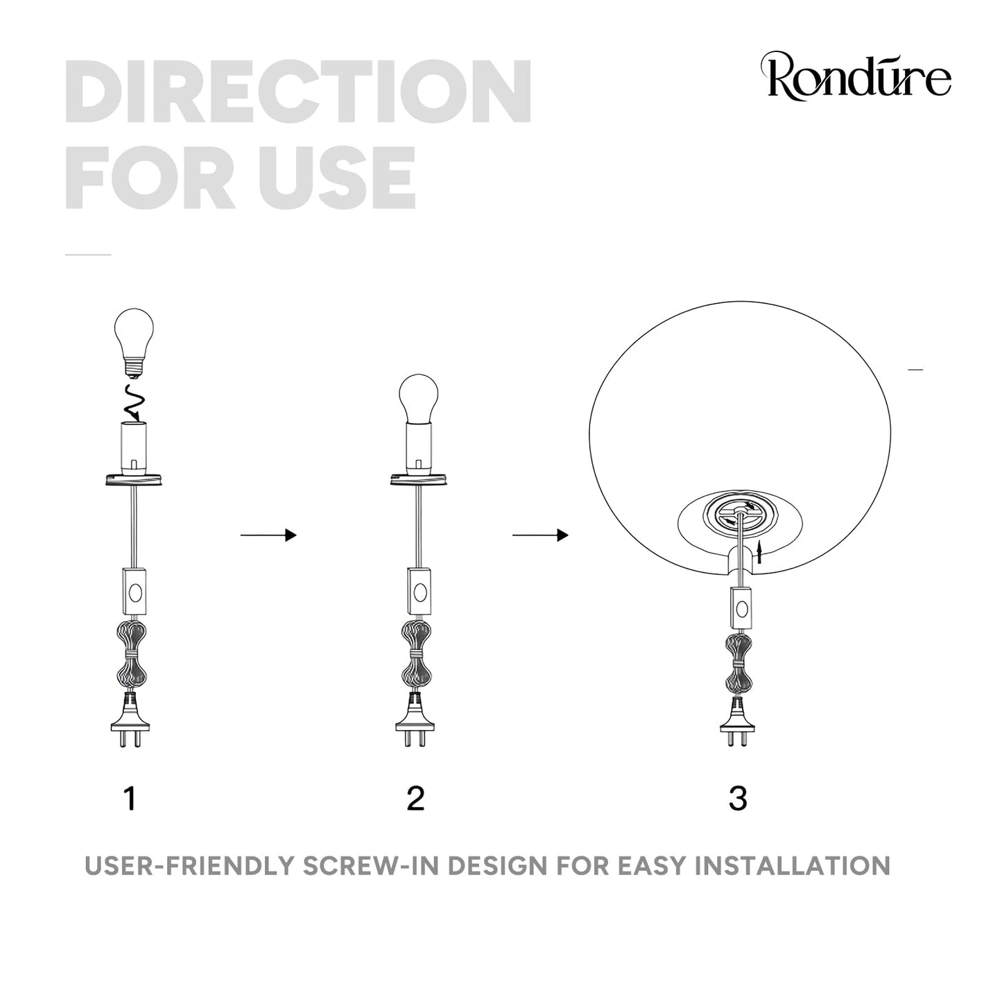 RONDURE 11.0" Modern Ceramic Table Lamp, Fully Dimmable Modern Bedside Lamps for Bedroom, Living Room and Nightstand, White Translucent Ceramic Shade, Warm Ambient Lighting, Corded, Bulb Included