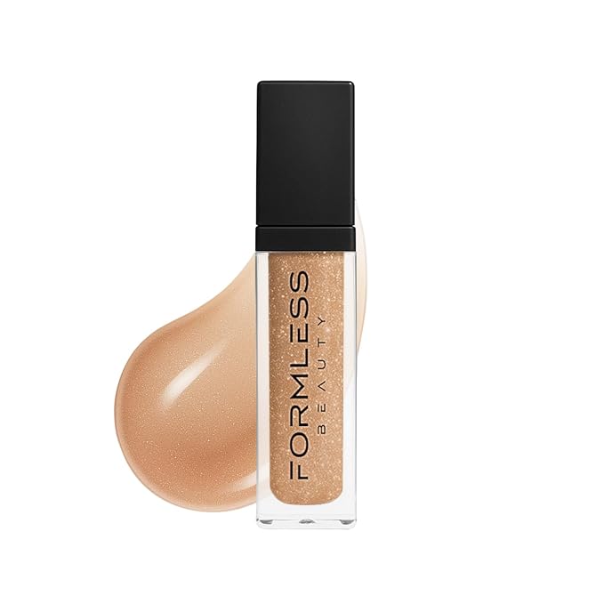 Formless Beauty by Jenny McCarthy Lip Gloss – Radiance Lip (Nude with Bronze Glitter) – Hydrating, Clean, Non-Toxic, High-Shine Finish