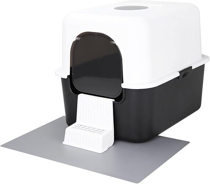 Sfozstra Enclosed Cat Litter Box: Splash Resistant Leak Resistant