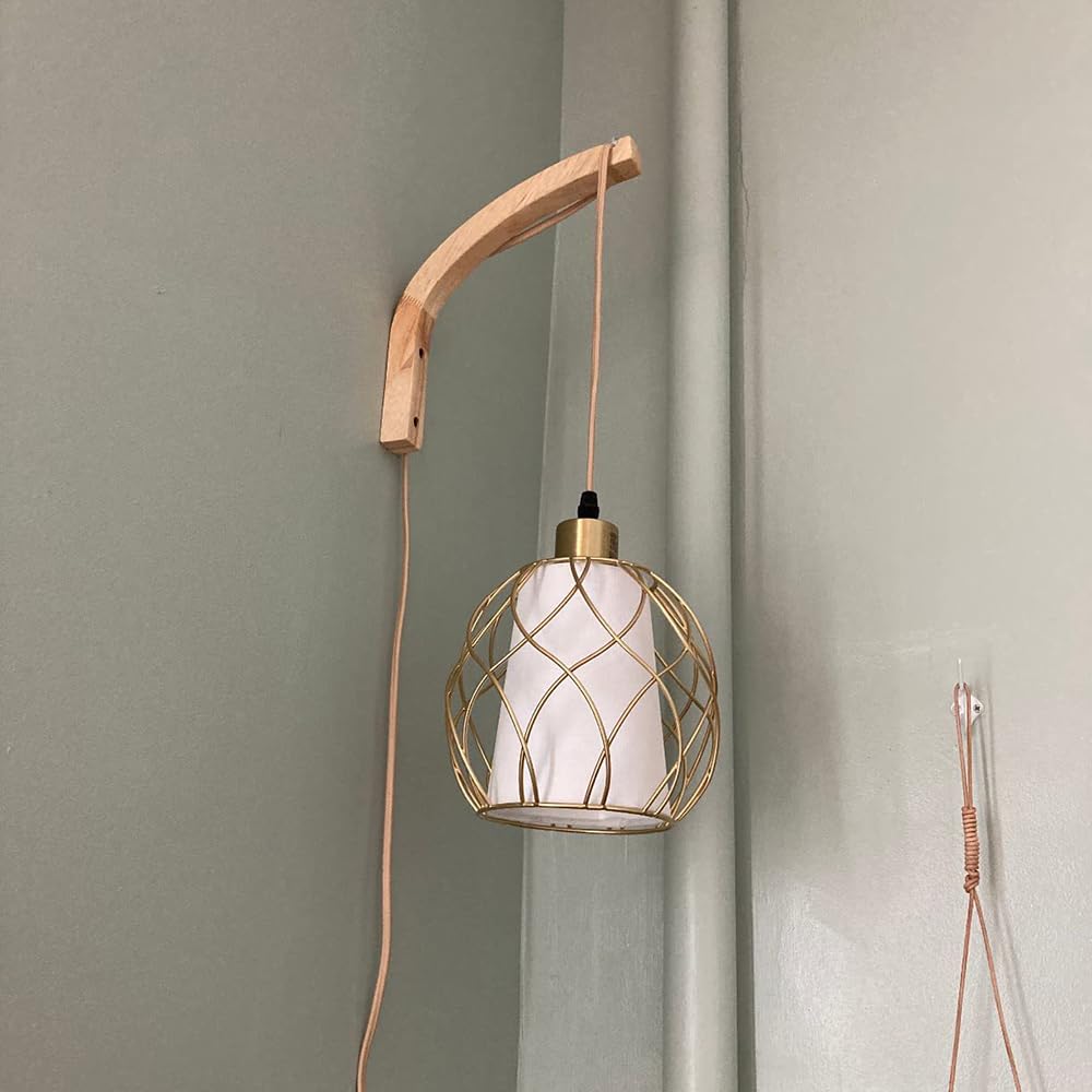 Kaxich 2 Pack Hanging Plant Hook, Wooden Wall Hooks Plant Hangers Indoor for Plants, Lanterns, Pot, Wind Chimes, Planter and Hanging Baskets