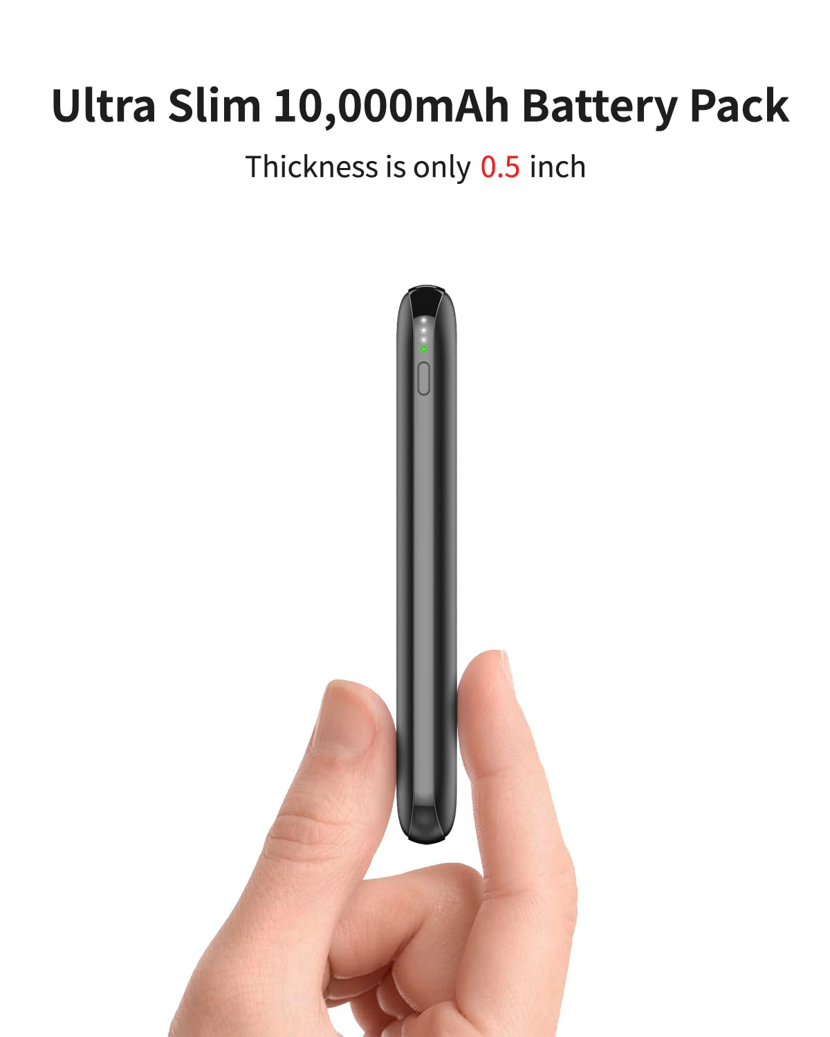 OKZU 5V 2A Power Bank for Heated Vest, Jacket, Stadium Seats, Chair, 10000mAh Fast Charging Battery Pack for USB Heated Clothing, Heated Blanket, Coat, Sleeping Bag