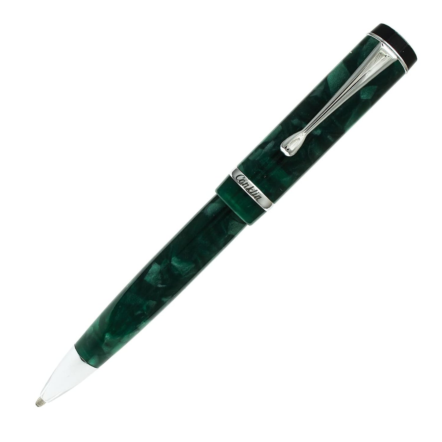 Conklin Duragraph Ballpoint Pen in Forest Green – Classic Writing Pen with Rich Green Finish, Gift for Pen Enthusiasts & Professionals