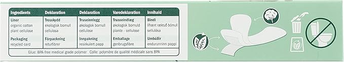 natracare Panty Liners, Cotton, 22 ct, 5 Boxes (110 Liners Total)