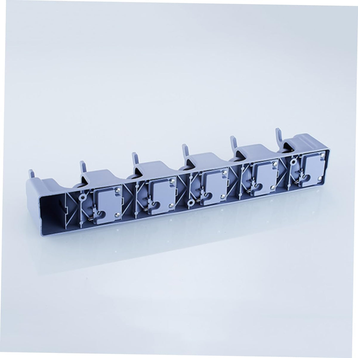 Wall mounted Mop Stand Bathroom Organizers for Holders Hook Wall Storage Organizer Kitchen Mop Broom Holder Over The Door Organizer Wall Mounted Storage Tool Storage Rack Blue