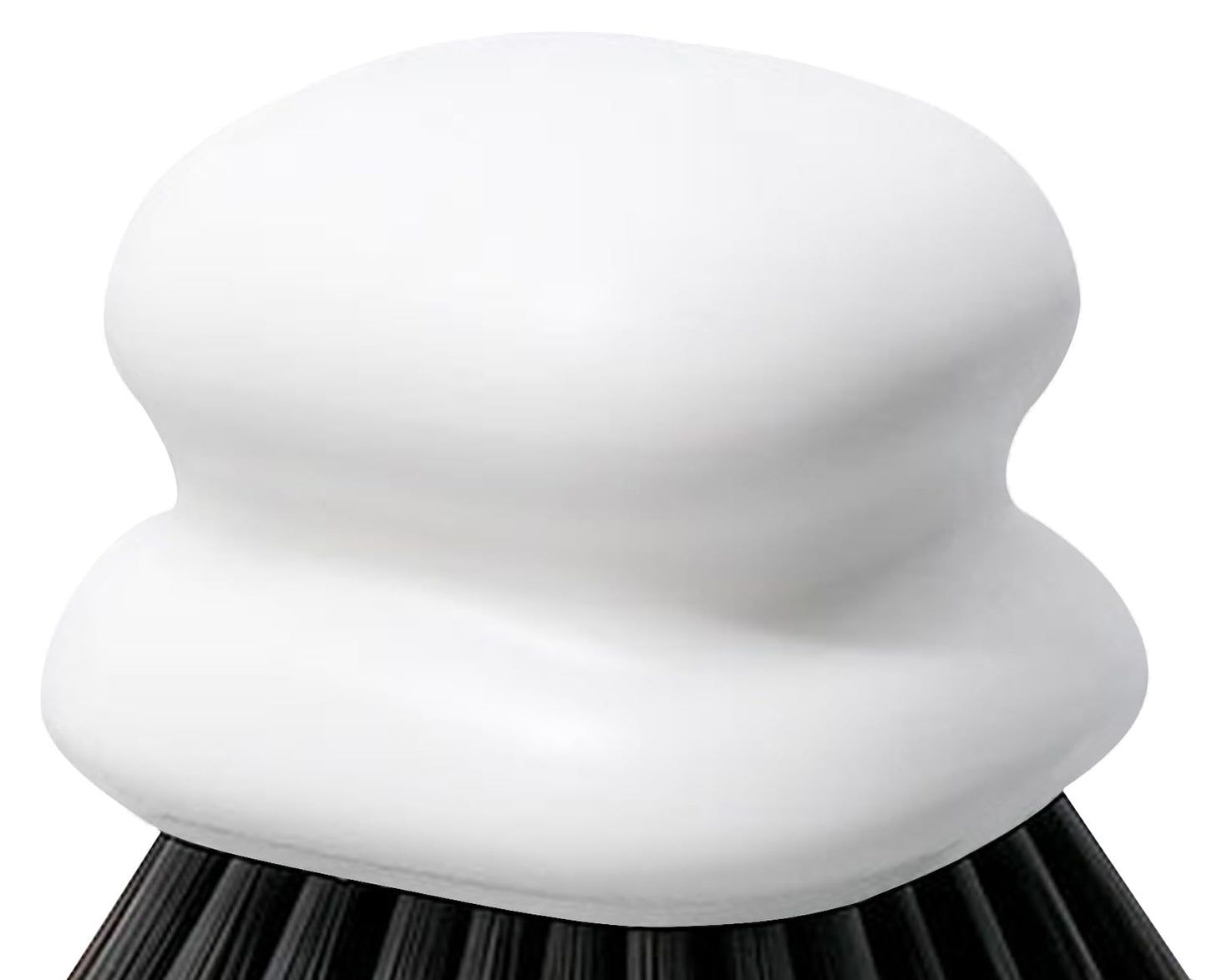 Dish Brush with Handle, Kitchen Scrub Brushes for Cleaning, Dish Scrubber with Nylon bristles for Sink, Pots, Pans(2Pack Black +2Pack White)