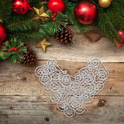 Christmas Hooks Versatile Use 50pcs S-Shaped Stainless Steel Easy Installation Silver Color for Ornaments and Chandeliers for Christmas Tree and Jewelry Making Decorations
